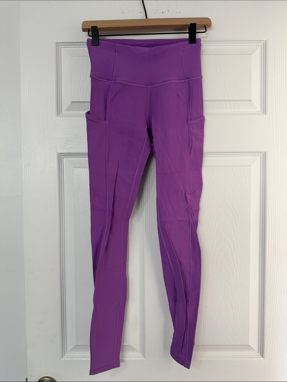 lululemon fleece lined running tights with pockets size 4